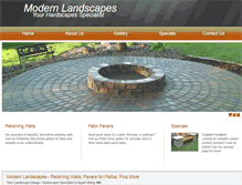 Tablet Screenshot of modernlandscapes.biz